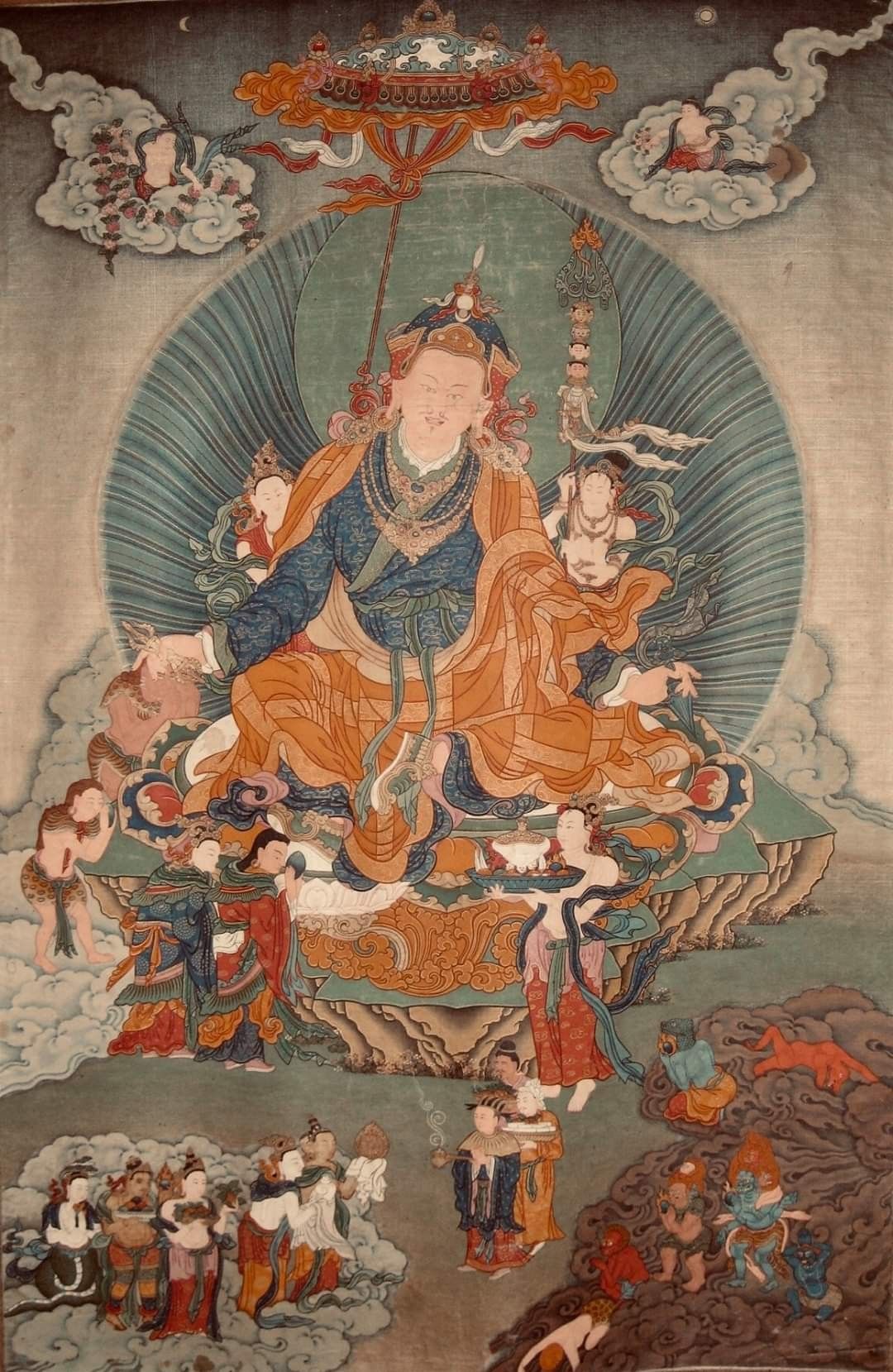 莲花生大师唐卡